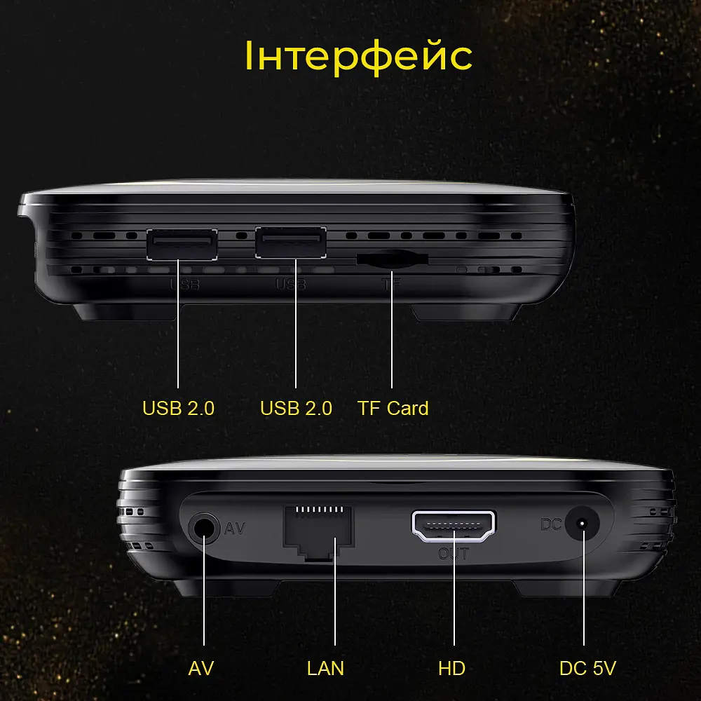 Transpeed H618 2/16Gb, Смарт ТВ приставка, медіаплеєр Android SmartTV Box 8K HDR , налаштування Android TV у подарунок, YouTube та фільми без реклами - фото 6