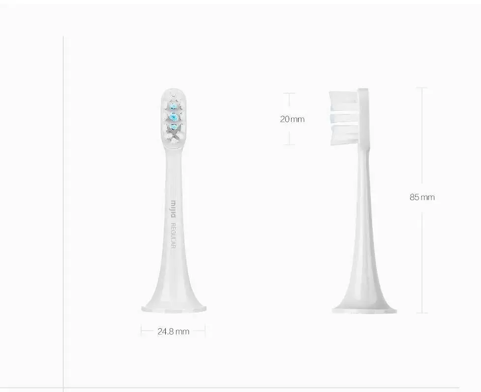 Насадки для зубной щетки MiJia Sonic Electric Toothbrush T301 T302 T501 Heads 3 Pack Standart BHR5687CN White - фото 2
