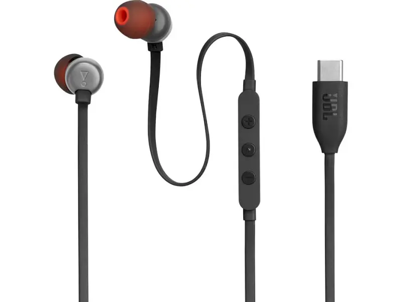 Навушники з мікрофоном JBL Tune 310C USB-C Black (T310CBLK) - фото 2