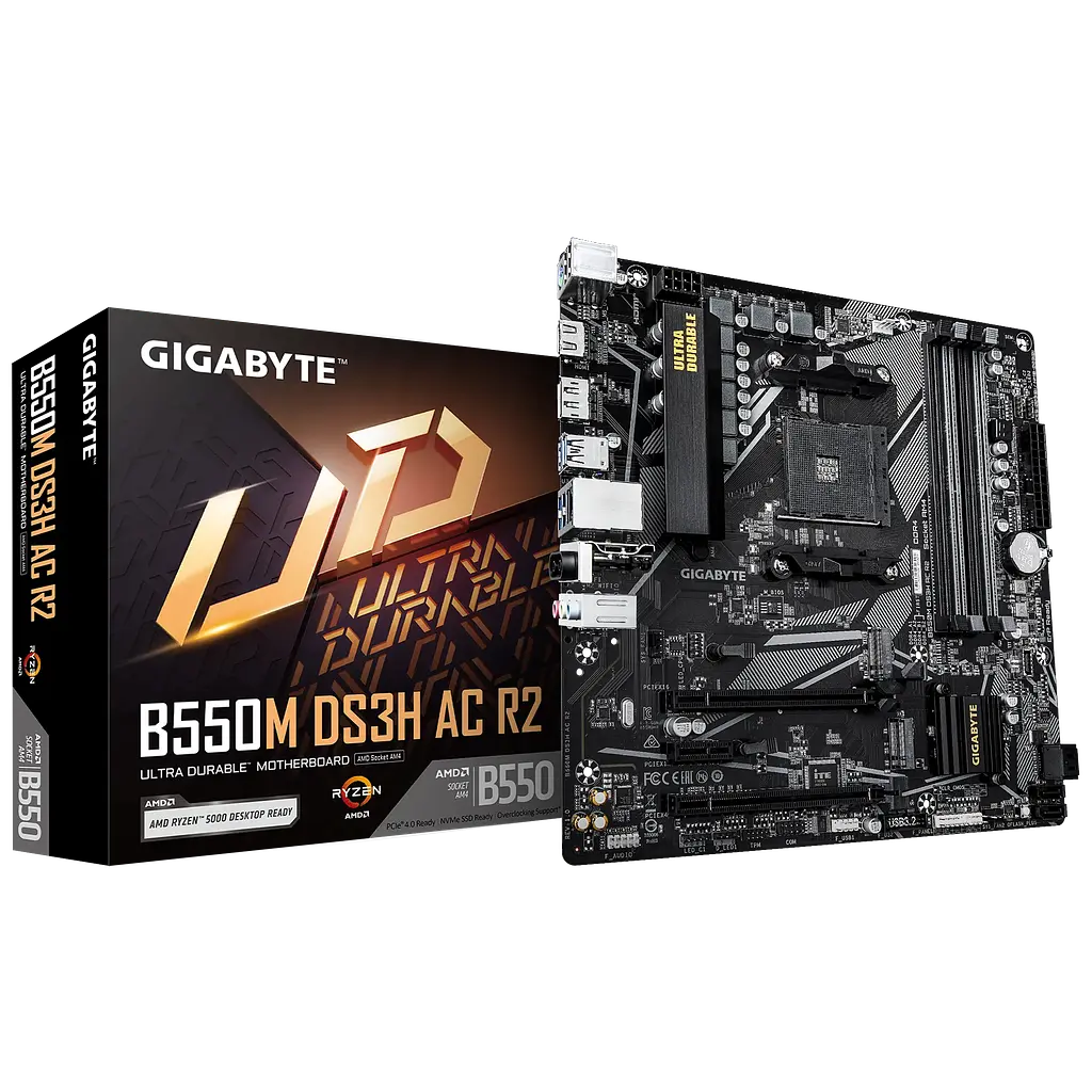Материнська плата Gigabyte B550M DS3H AC R2 Socket AM4 (B550M DS3H AC R2) - фото 4