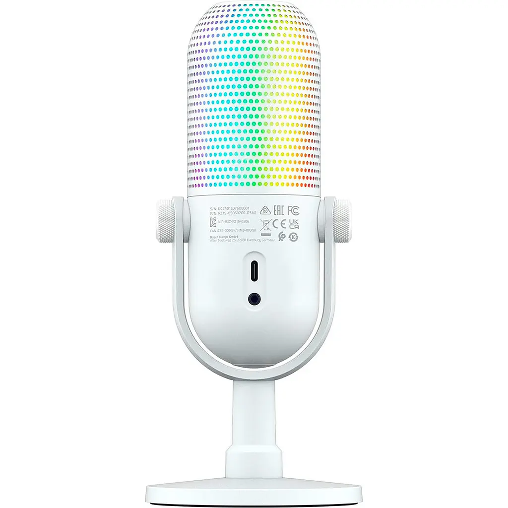 Микрофон Razer Seiren V3 Chroma White (RZ19-05060200-R3M1) [107174] - фото 4