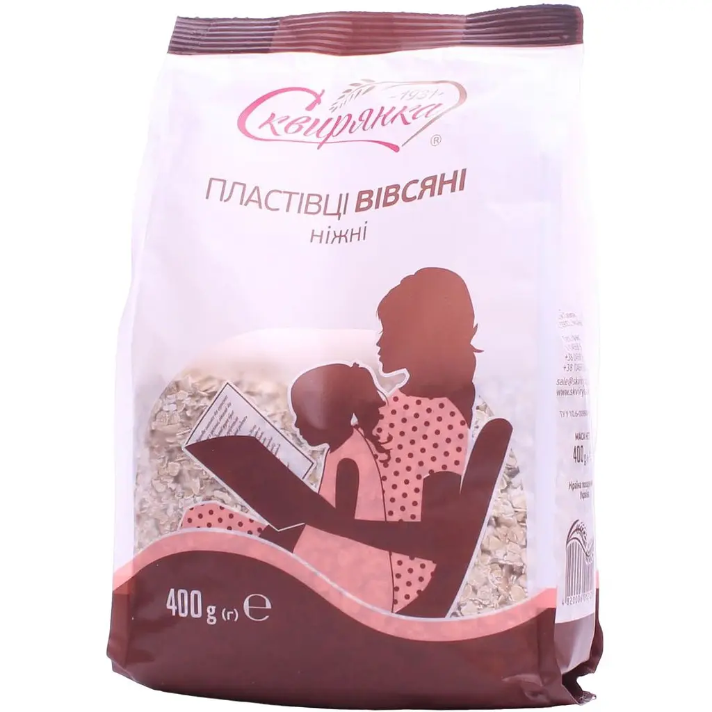 Хлопья овсяные Сквирянка нежные 400 г (775456) - фото 1