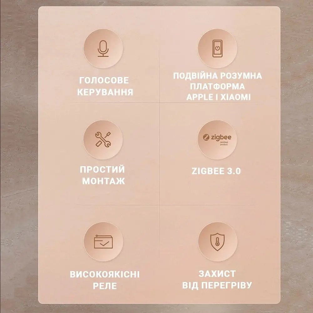 Вимикач 2-клавішний із нульовою лінією Xiaomi Aqara Smart Wall Switch E1 QBKG41LM темно-сірий - фото 5