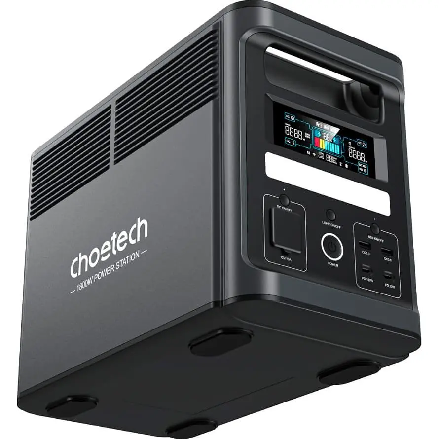 Зарядна станція Choetech BS065-EU-BK / 1800 Вт / 1536 Вт/ч / LiFePO4 (BS065-EU-BK) - фото 3