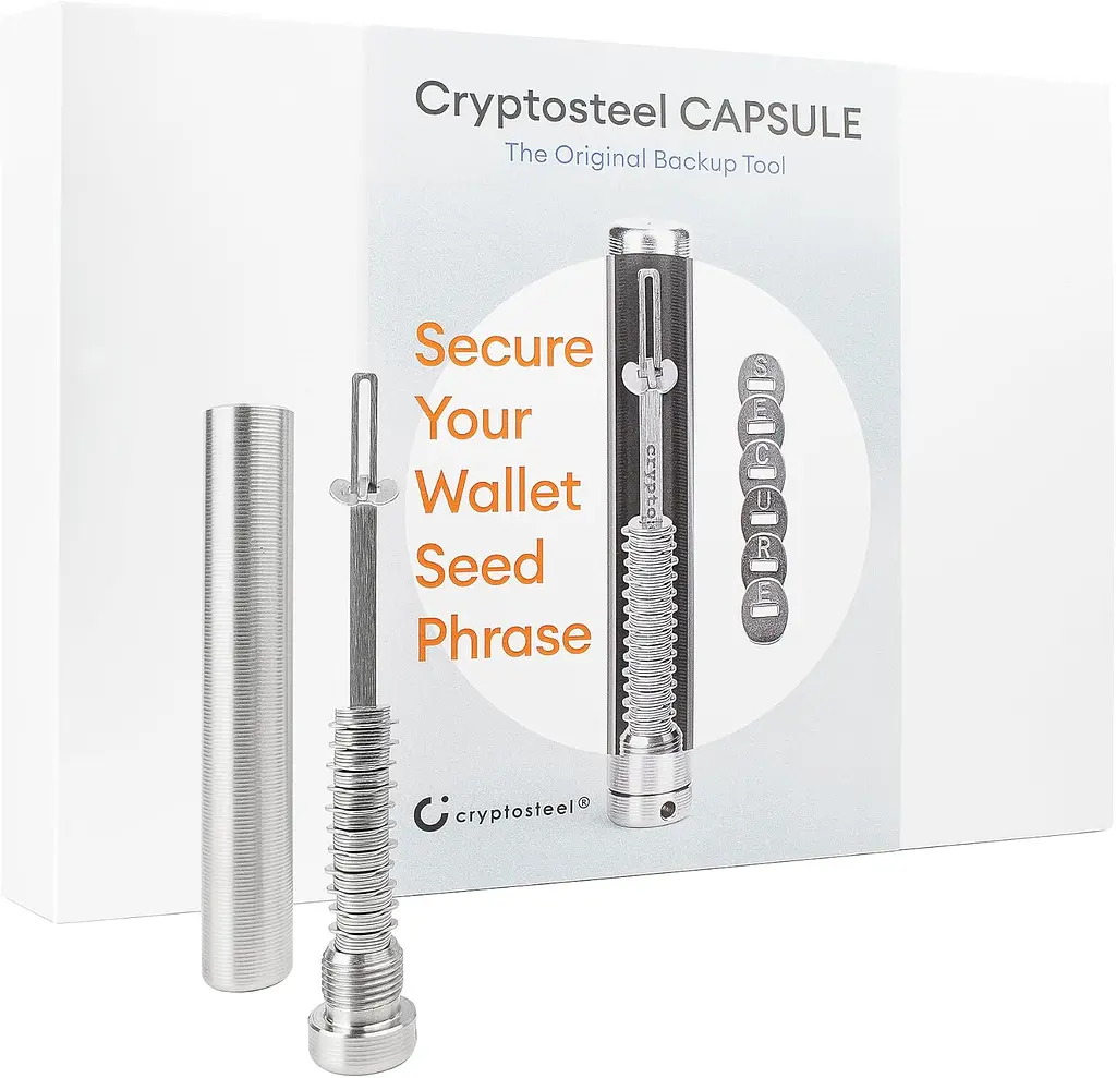 Мнемонічна капсула Cryptosteel Capsule Solo, 1 шт (B084JSR4HG) - фото 9