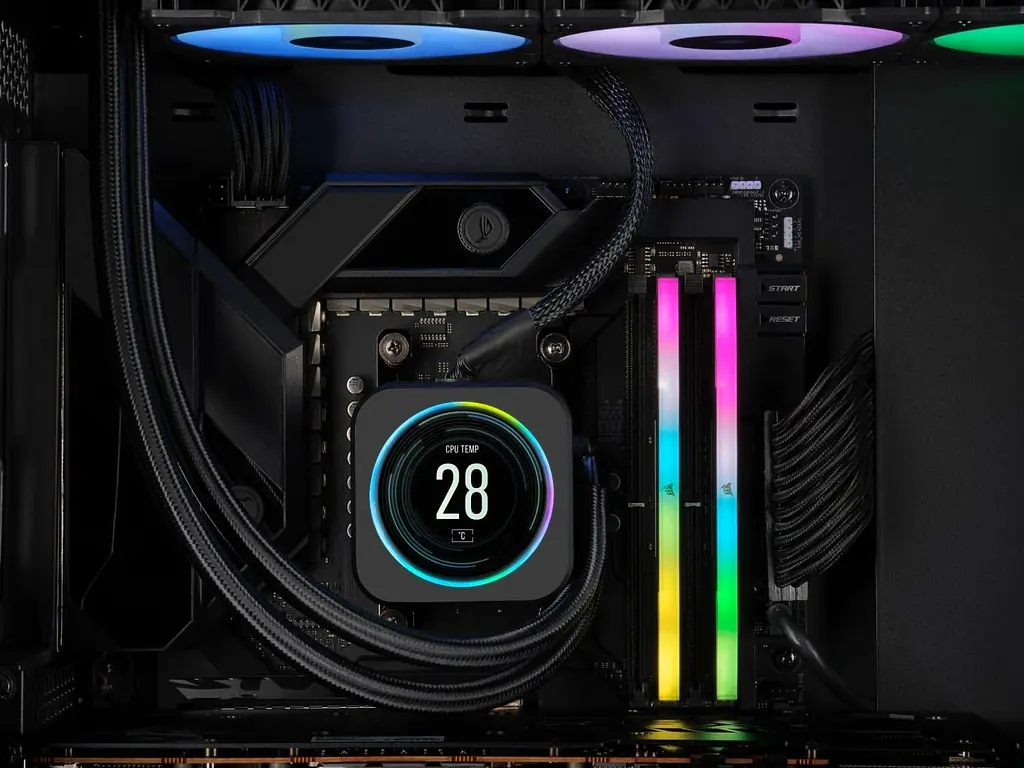 Модуль пам'яті Corsair DDR5 96GB (2x48) 6400MHz VENGEANCE RGB XMP 3.0 Black Heatspreader (CMH96GX5M2B6400C32) - фото 4