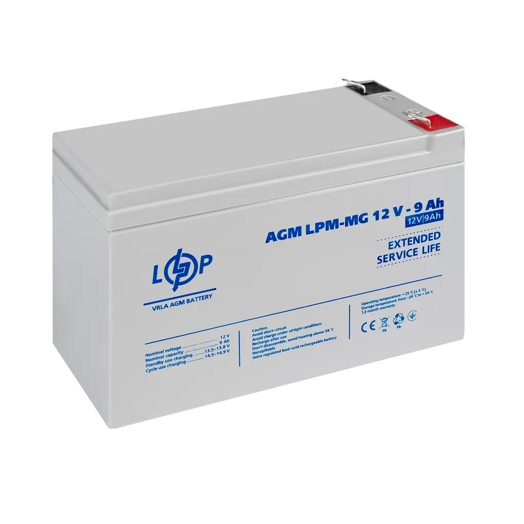 Аккумулятор мультигелевый LPM-MG 12V - 9 Ah - фото 3