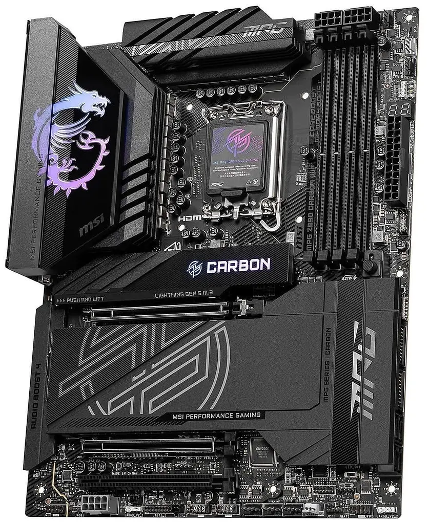 Материнська плата MSI MPG Z890 CARBON WIFI (MPG Z890 CARBON WIFI) (Socket 1851, Intel Z890, ATX) - фото 2