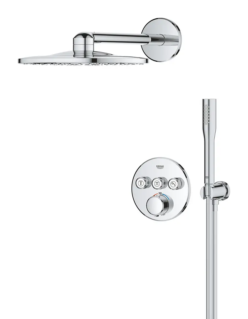 Душова система прихованого монтажу Grohe QuickFix Precision Smartcontrol з Vitalio SmartActive 310 34874000, Хром - фото 3