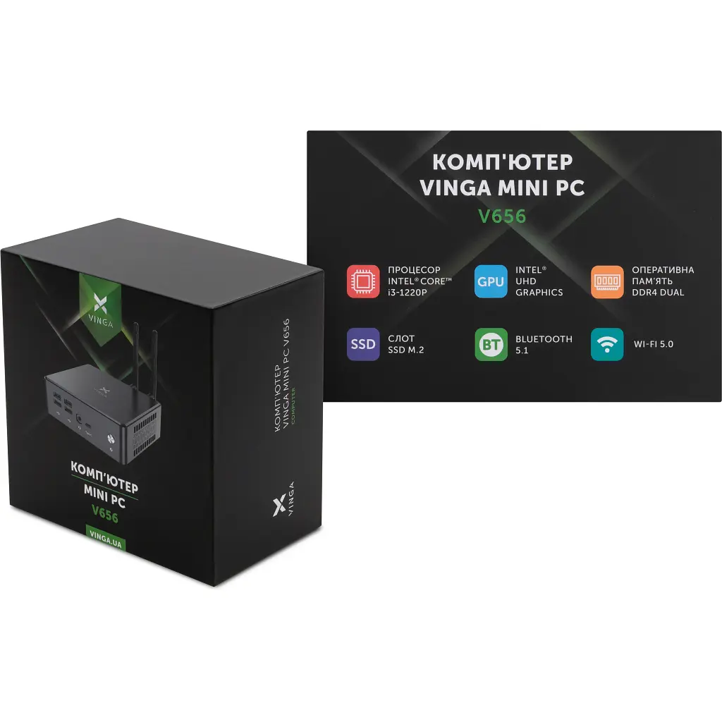 Комп'ютер Vinga Mini PC V656 (V6561220P.8256W1H) - фото 10