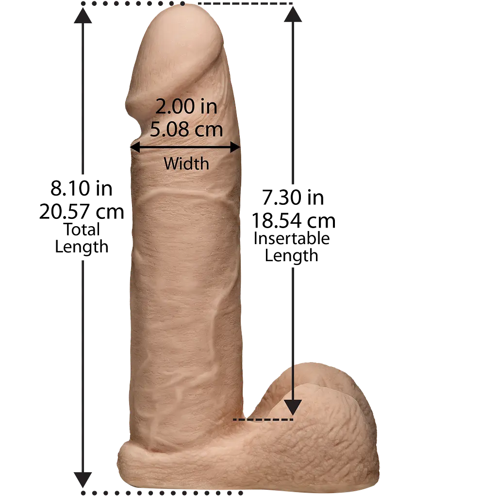 Фалоімітатор Doc Johnson Vac-U-Lock 8 Inch ULTRASKYN - фото 3