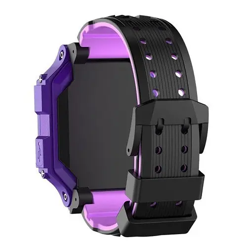 Дитячі розумні смарт годинник Q19 з камерою прослуховуванням Sim-картою Purple Black (16508) - фото 7