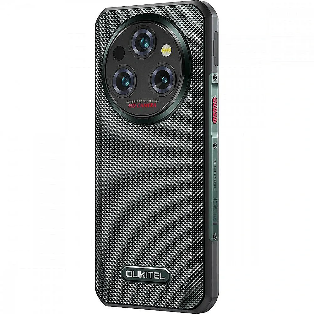 Смартфон Oulitel WP35 5G 66" FHD+ /8GB/256GB MTK6100+ /11000mAh /64+32Мп/ IP69K /NFC Green - фото 7