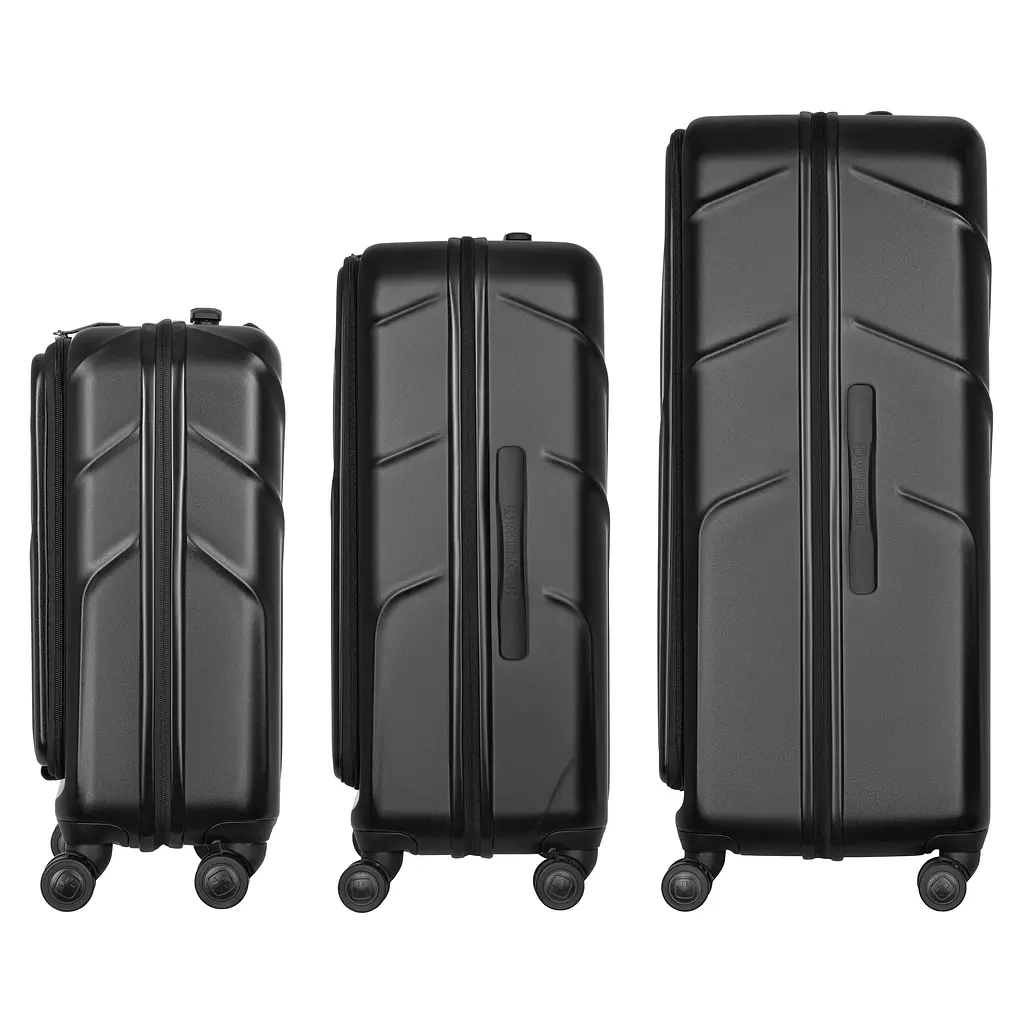 Wenger Набір валіз Wenger Amplix Hardside, полікарбонат, (S+M+L), TSA, 4 колеса, EXP, чорний - фото 4