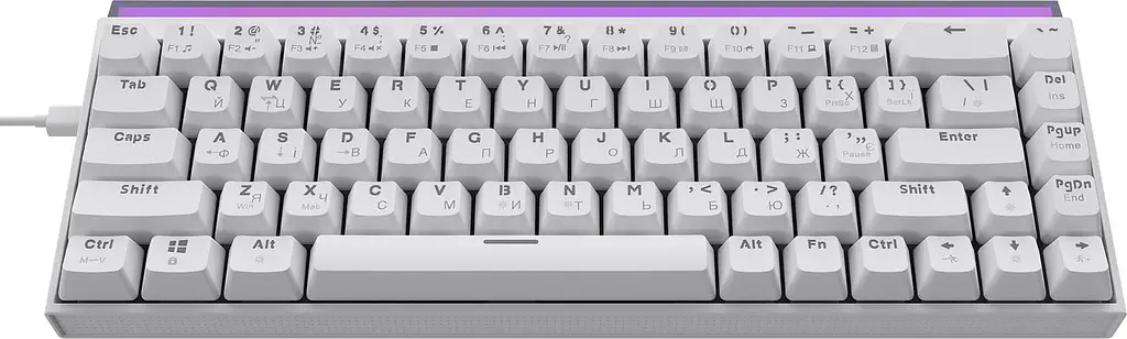 Клавиатура Ajazz NK68 Red switches White (NK68-R-W) - фото 4