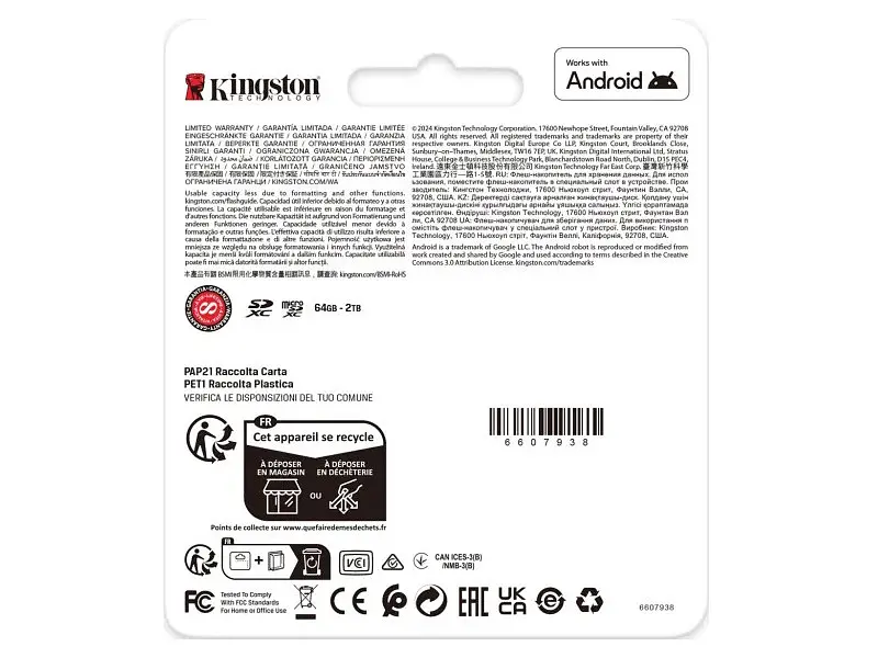 Карта пам'яті Kingston Canvas Go! Plus SDXC UHS-I U3 V30 Class 10 128 GB (SDG4/128GB) - фото 4