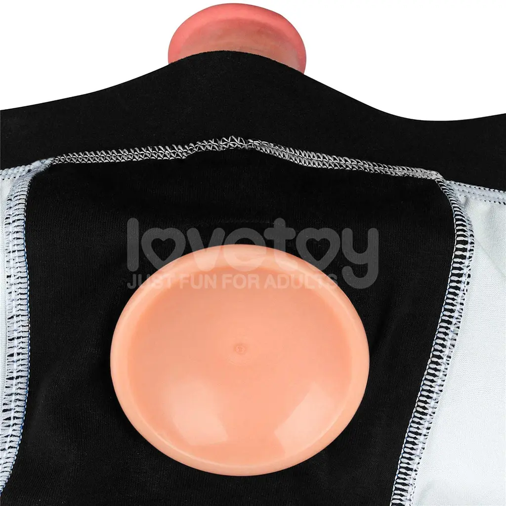 Труси для страпону Lovetoy Chic Strap-On Shorts, 36-39 (чорний) - фото 11