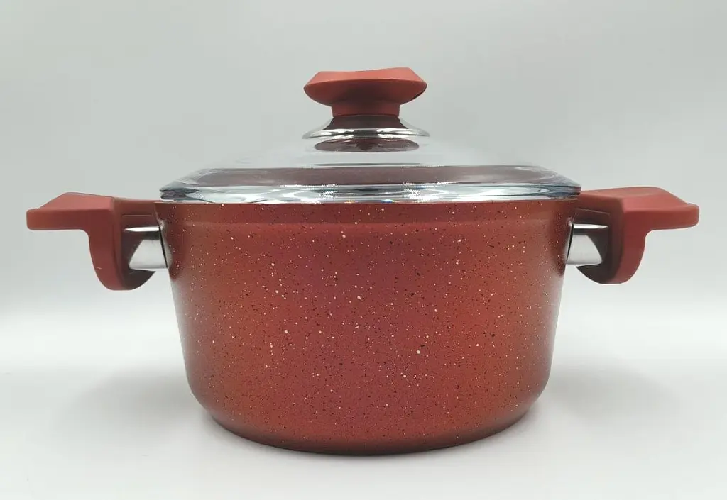 Каструля O.M.S. Collection 3110-18см 2л Red - фото 3