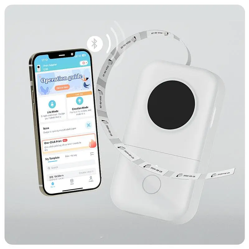 Портативний Bluetooth принтер для етикеток Phomemo D30 - фото 3