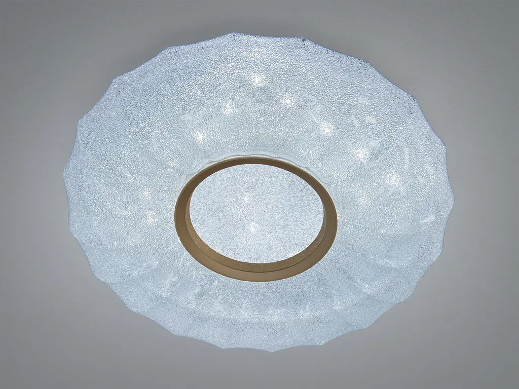 LED люстра Diasha белая золото 34 Вт до 6 м² - фото 4