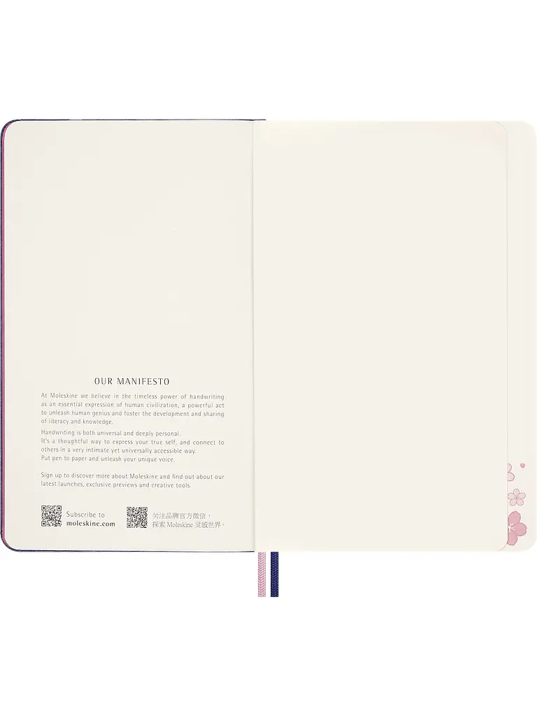 Записник Moleskine Sakura середній, Нелінований Синій (LESU08QP062) - фото 5
