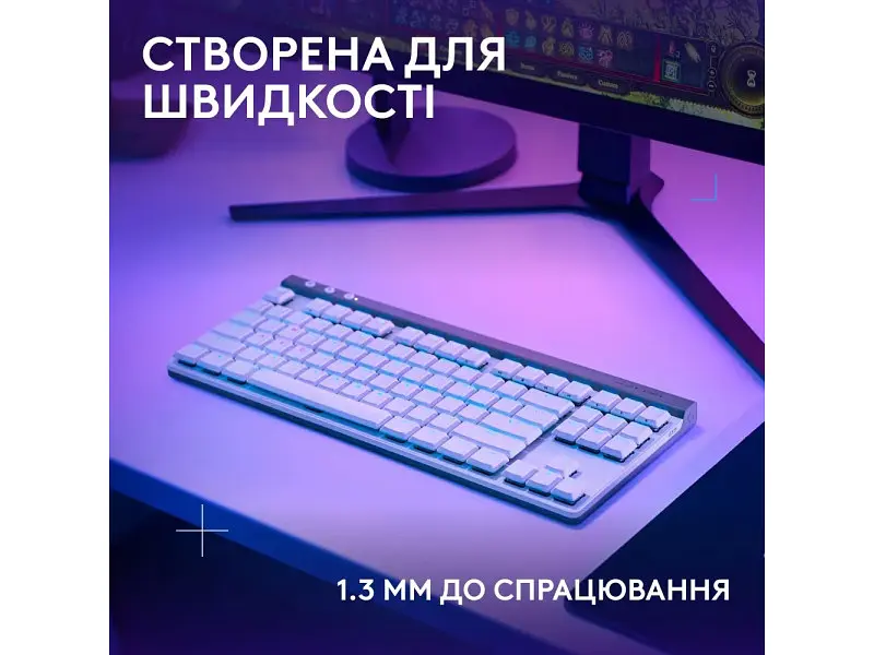 Клавіатура Logitech G515 Lightspeed TKL White (920-012539) - фото 4