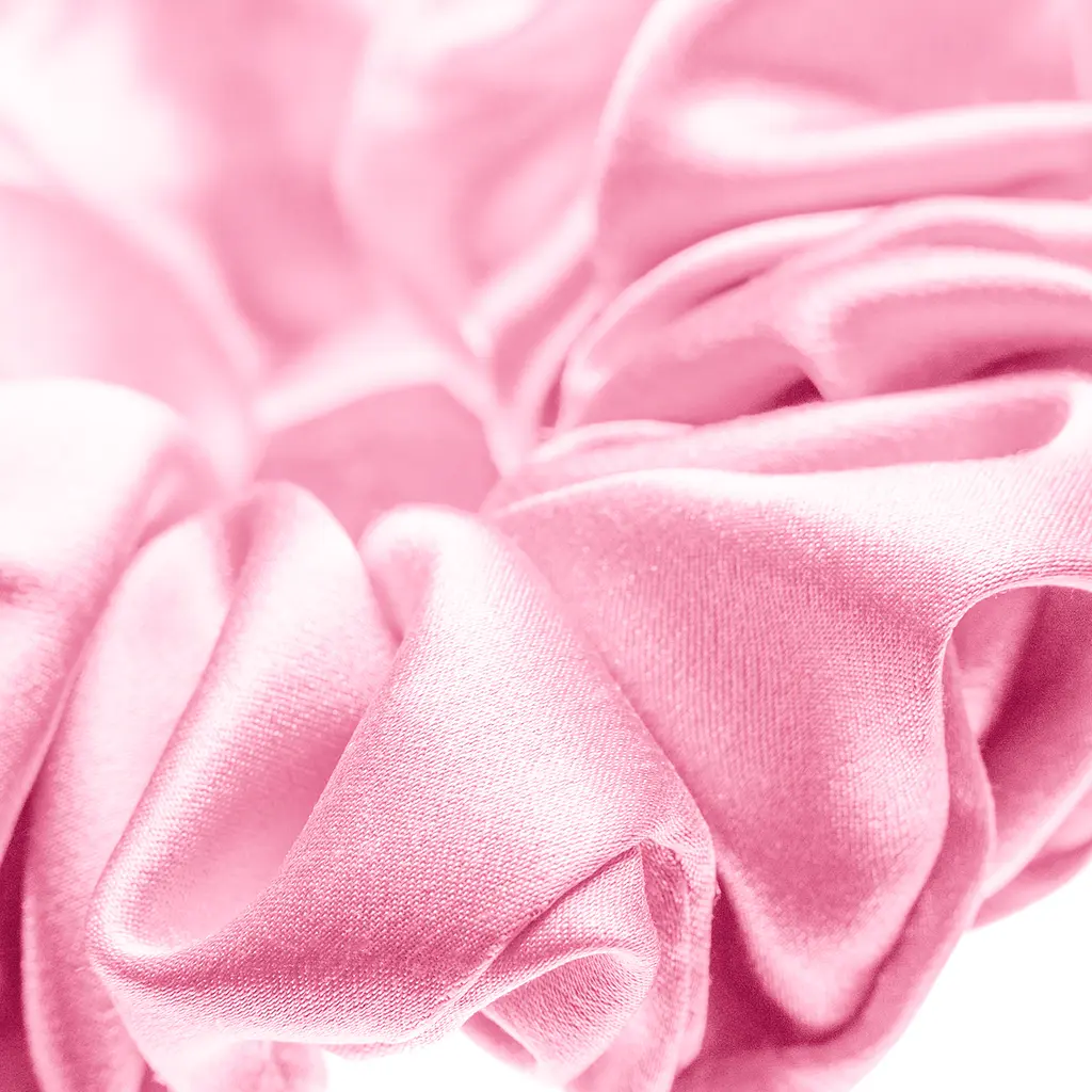 Набір із 2 шовкових резинок для волосся Чумацький Шлях S+L - два режими фіксації рожевий (1241-02) - фото 2