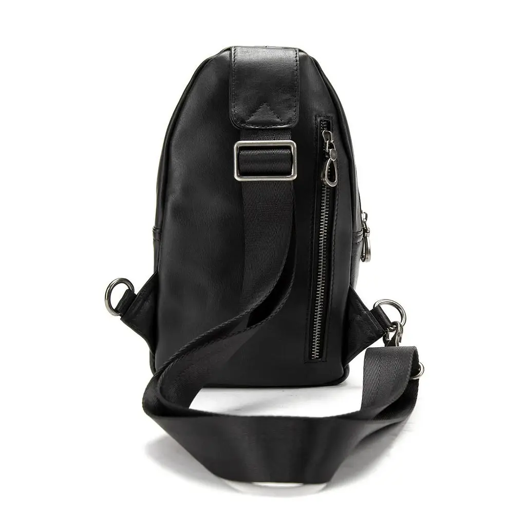 Сумка-слінг чорна чоловіча Tiding Bag 10031A - фото 4