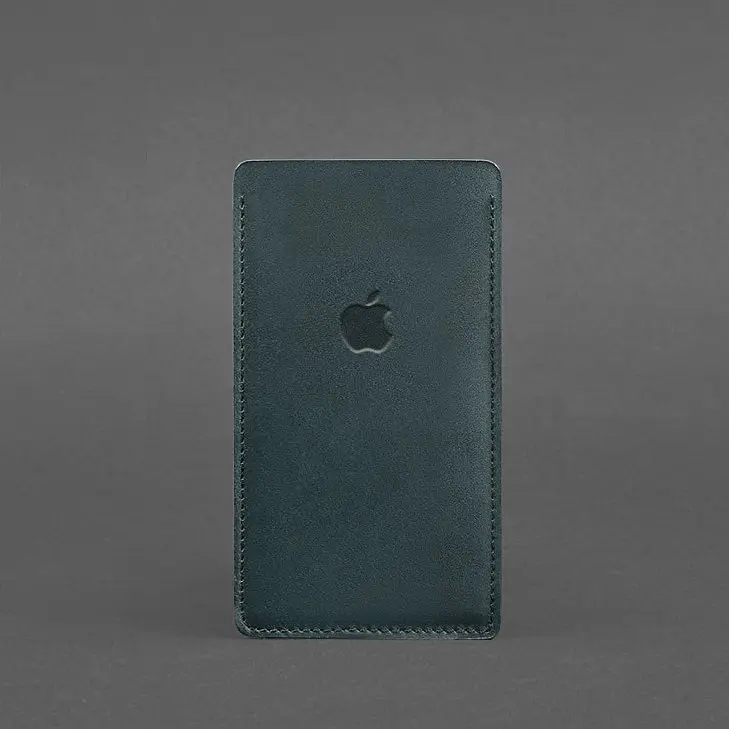 Кожаный чехол для iPhone 11 Зеленый Краст - фото 4