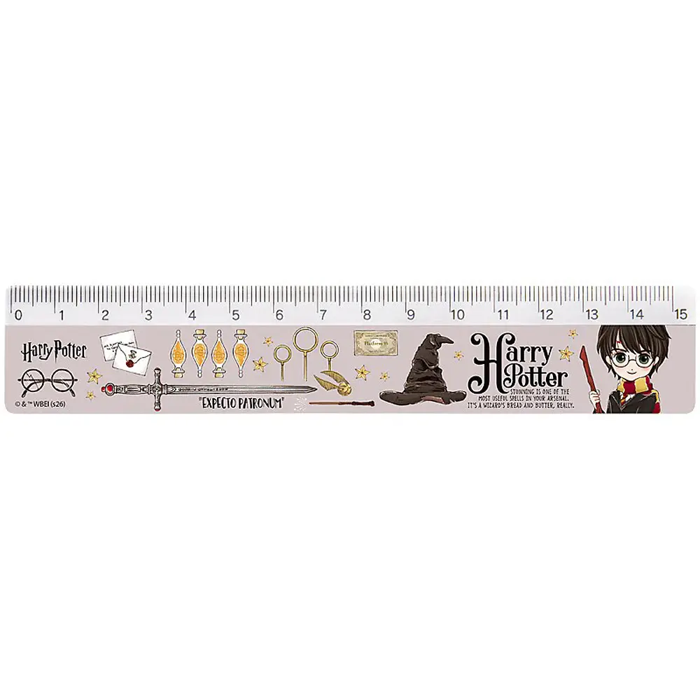 Лінійка пласт. 15см "Kite" №HP26-090 Harry Potter