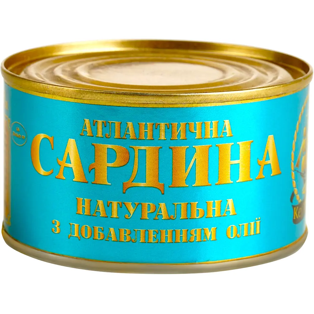 Сардина атлантична Керченські натуральні з добавленням олії 230 г - фото 2