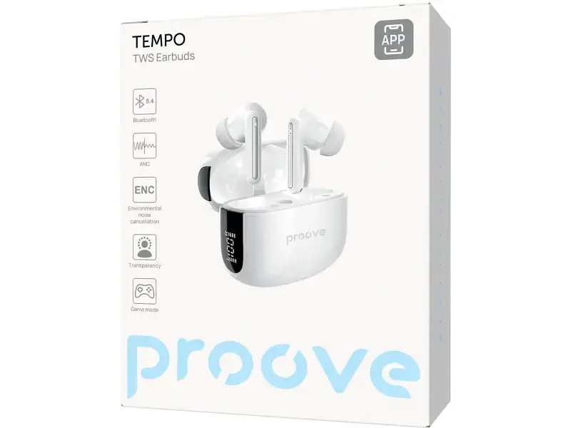 Навушники TWS Proove Tempo ANC White (TWTM0001AP02) - фото 5