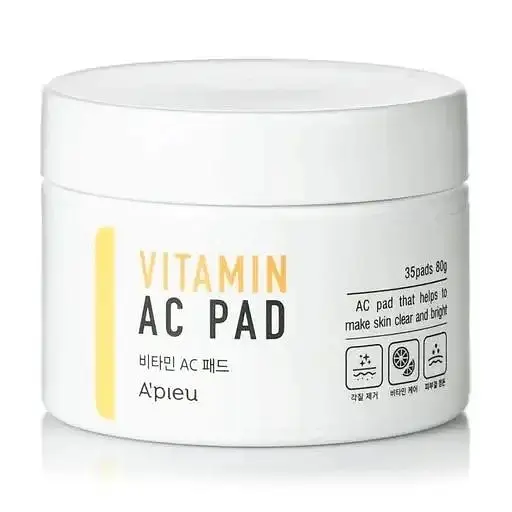 Пілінг-диски для очищення шкіри обличчя 35 шт A'pieu Vitamin AC Pad