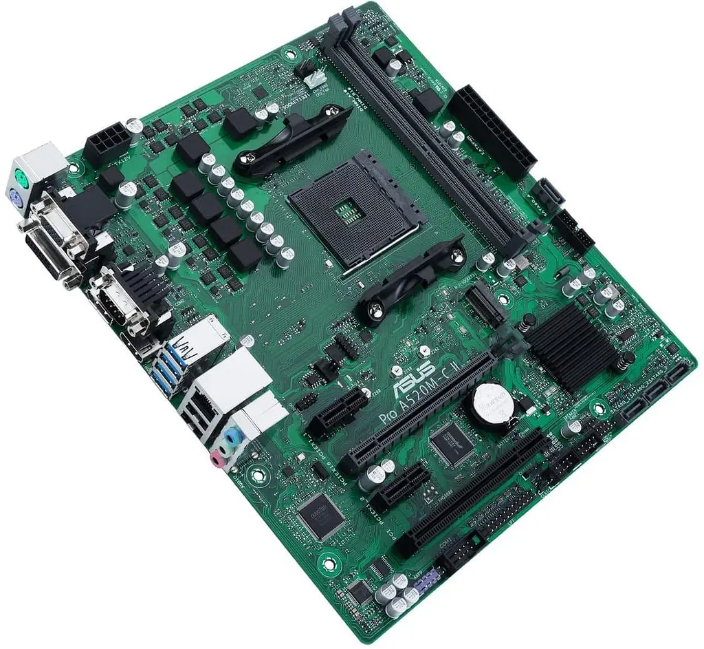Материнська плата ASUS PRO A520M-C II/CSM (PRO A520M-C II/CSM) (Socket AM4, AMD A520, Micro-ATX) - фото 3