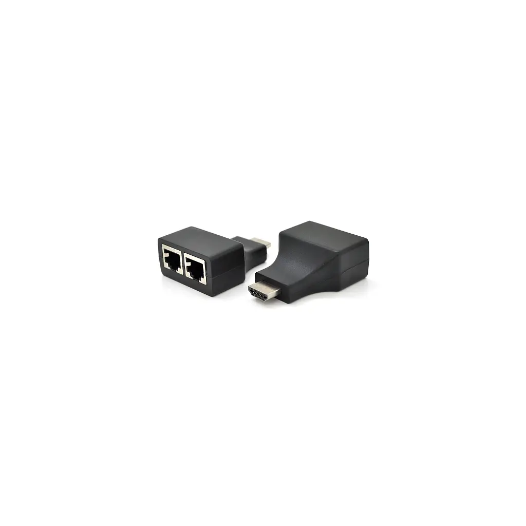Перехідник Voltronic HDMI - 2xRJ45, 30 м чорний (YT-SCPE HDMI/2P-30m720P)