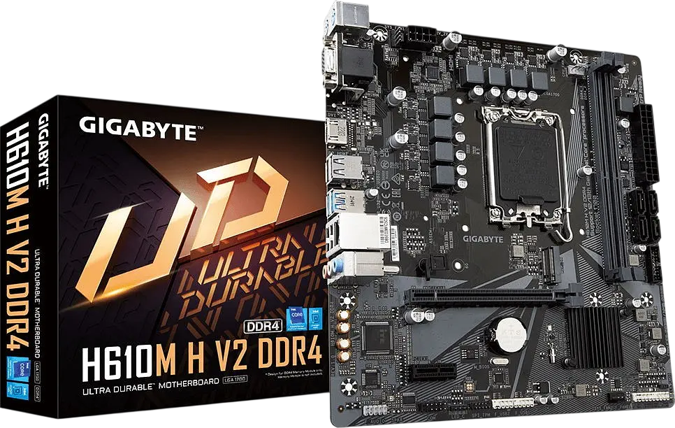 Mатеринська плата Gigabyte H610M H V2 DDR4 LGA 1700 (H610M H V2 DDR4) - фото 3