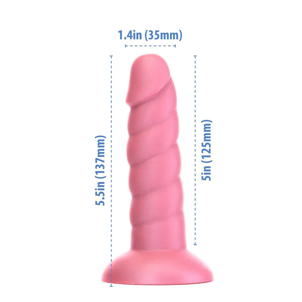 Фалоімітатор Addiction Fantasy Unicorn Dildo 5.5”, 13.7 см + віброкуля в подарунок - фото 3