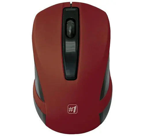 Миша бездротова Defender MM-605, Dark Red/чорний, USB, оптична, 1200 dpi, 3 кнопки, 2xAAA (52605)