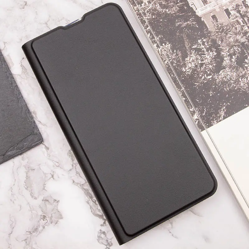 Кожаный чехол-книжка GETMAN Elegant (PU) для Oppo A17k Черный - фото 5