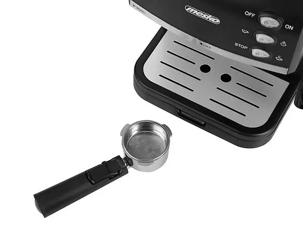 Кофеварка рожковая Mesko MS 4409 15 бар капучинатор стильная 850 Вт черная - фото 3