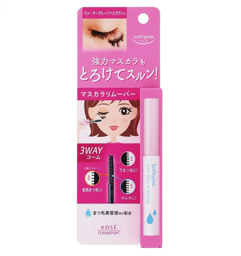 Японський засіб для зняття туші Softymo Super Mascara Remover, 6,5 мл - фото 3
