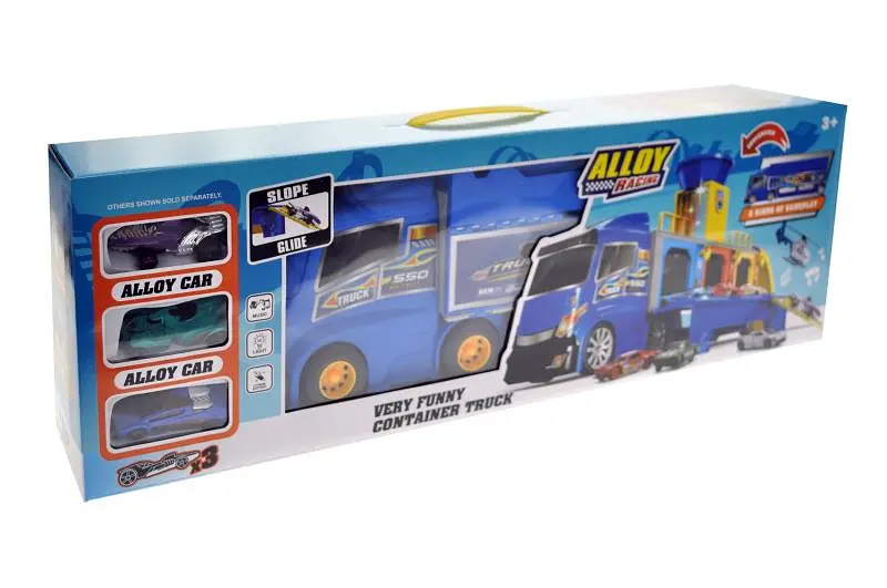 Іграшковий автовоз гоночний паркінг та машинки Alloy Racing ZH-617 YG Toys