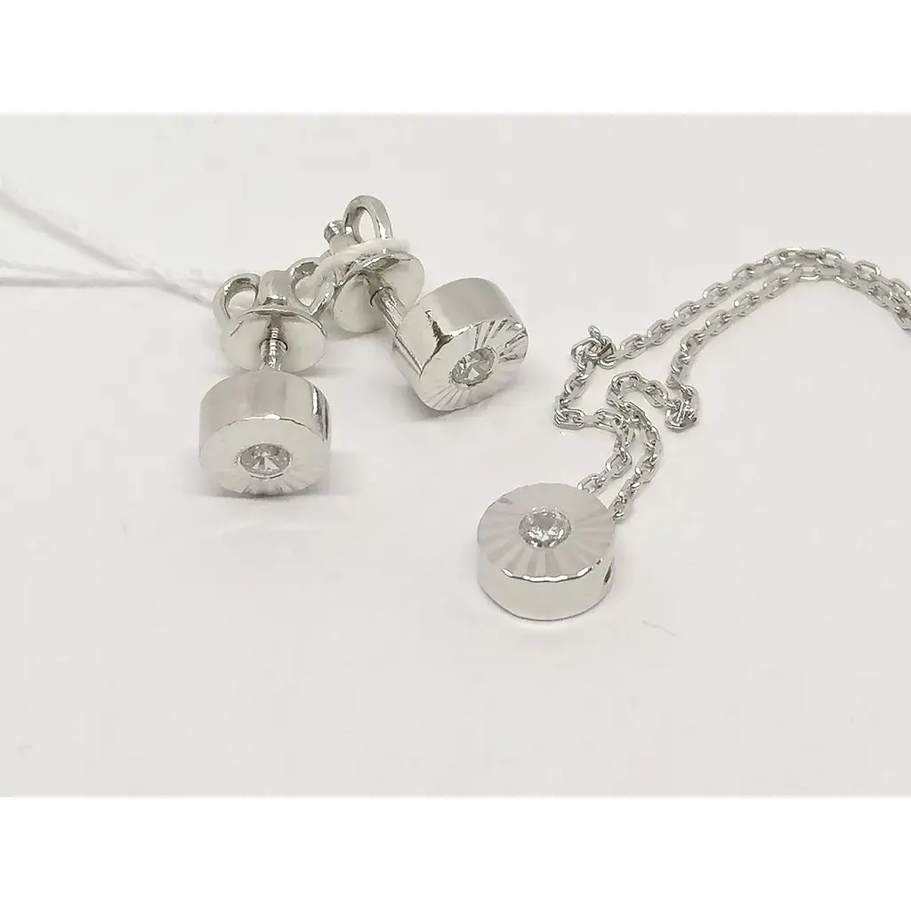 Золотые серьги-пуссеты Favoritum с фианитами. 211360_2Б - фото 5