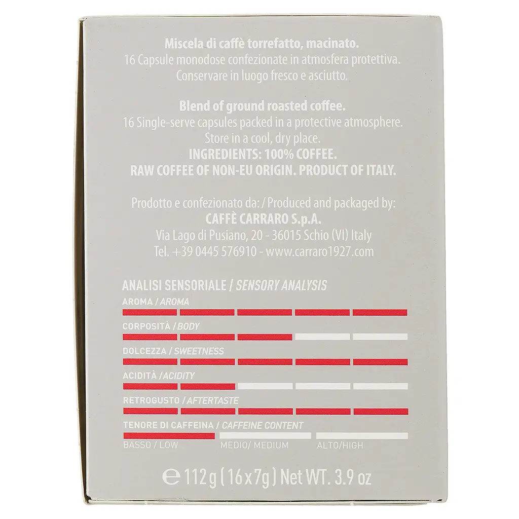 Кава в капсулах Carraro Lavazza A Modo Mio Puro Arabica, 16 капсул - фото 2