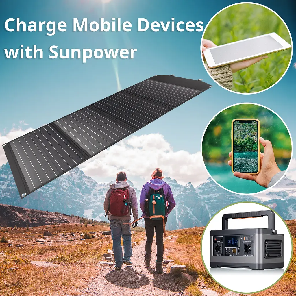 Портативний зарядний пристрій сонячна панель Bresser Mobile Solar Charger 120 Watt USB DC (3810070) - фото 5