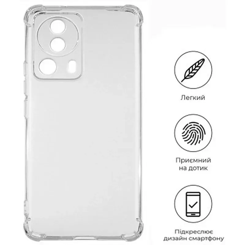 Чохол до мобільного телефона BeCover Anti-Shock Xiaomi 13 Lite Clear (709327) - фото 5
