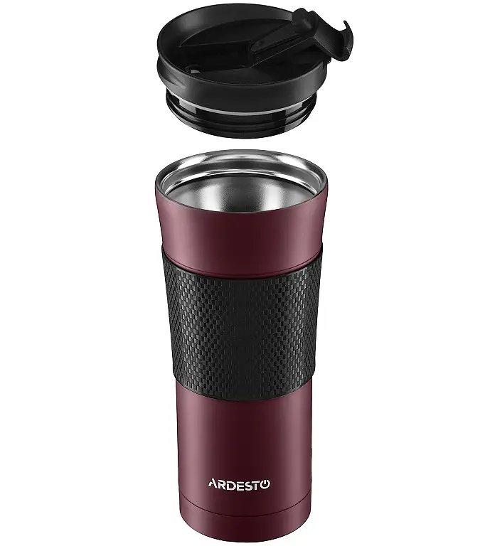 Термокружка Ardesto To Go, 450 мл, бордовый (AR2645SMR) - фото 2