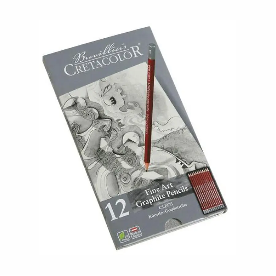 Графітні олівці Cleos 12 шт. Cretacolor (9002592160521)