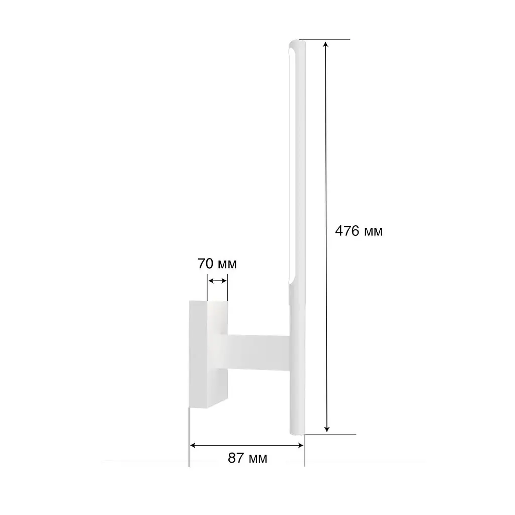 Настінний світильник MJ-Light KONO UP 3200K WH 15018 - фото 4