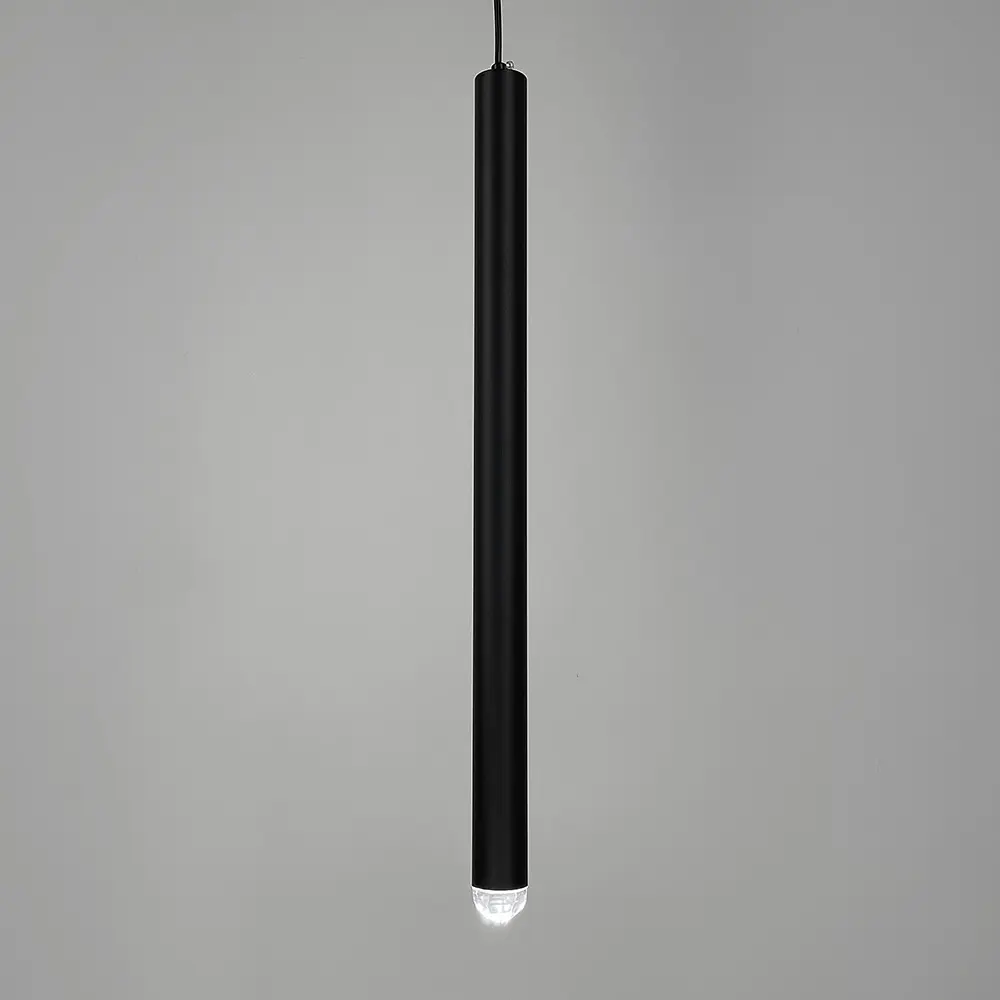 Видовжений підвіс у чорному корпусі в стилі модерн 62 см | Арт. AA 435/1 BK | Line F - фото 3